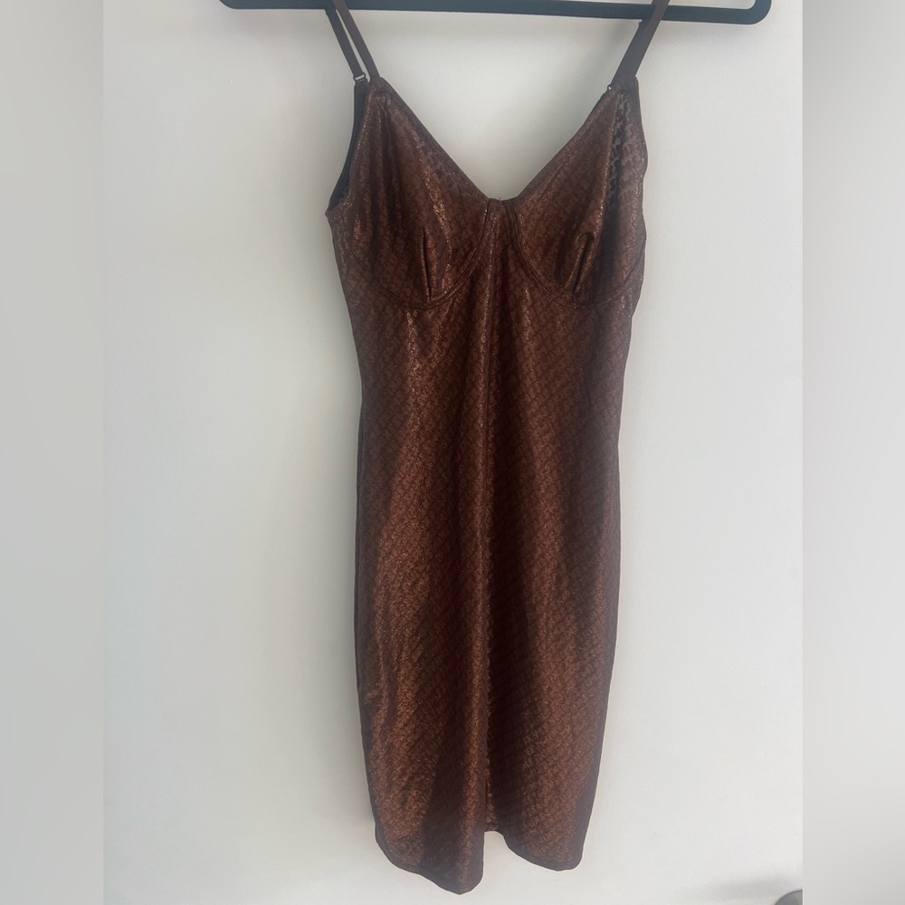 SKIMS Brown Mini Dress
